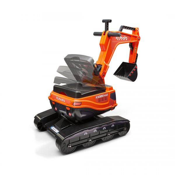 Excavadora de Juguete Kubota KX080-4α2 con asiento abatible y casco