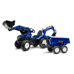 Tractor de pedales New Holland T8 con remolque