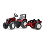 Tractor de pedales Valtra S4 con remolque