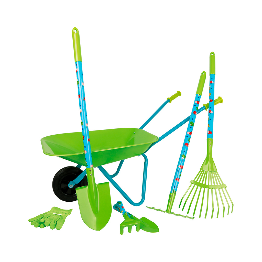 set-herramientas-jardineria-carretilla-niños