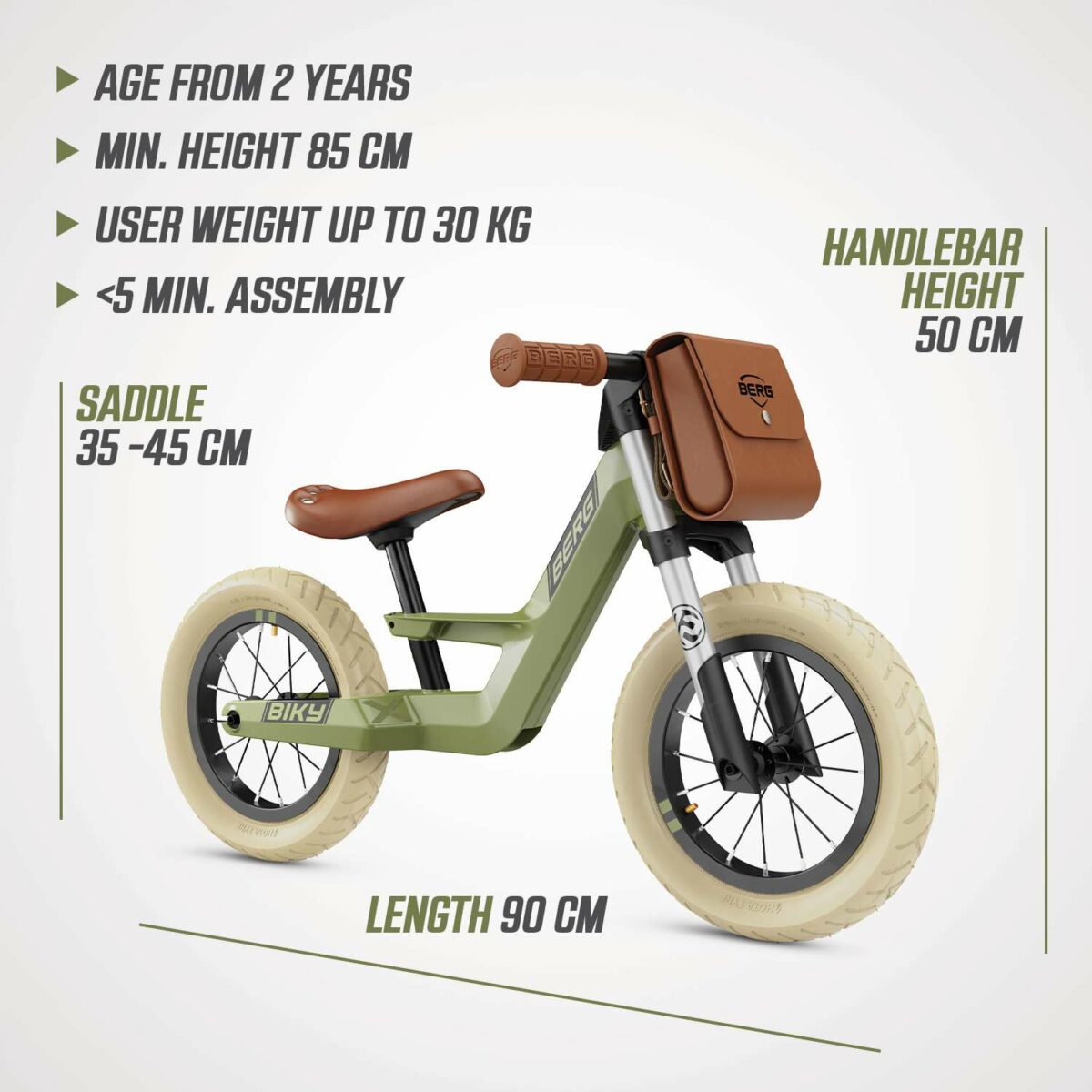 Correpasillos BERG Biky Retro Green