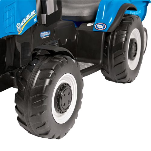 Tractor Eléctrico New Holland T8 con Remolque 12V IGOR0074 | Tractores Peg Perego