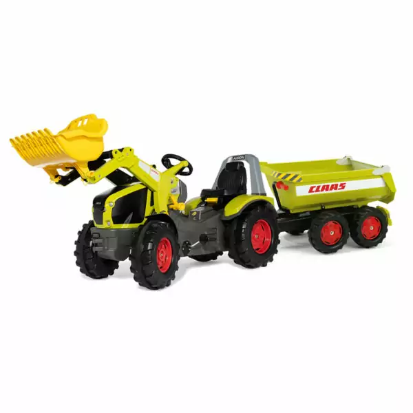 Tractor de Pedales rollyX-Trac Claas Axion 940 con Pala y Remolque Bañera Claas Rolly Toys 651092 - 122219